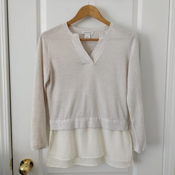 ✨Club Monaco V-neck Layered Sweater Sz XS - Picture 2 of 4